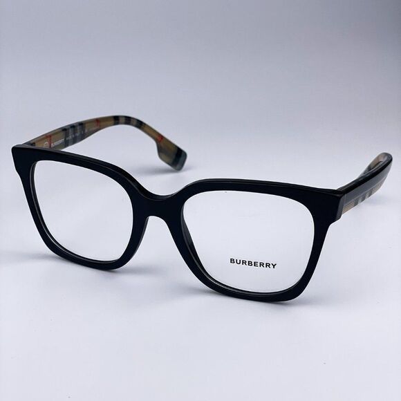 NEW Burberry Evelyn BE2347 3942  Black Square Women Eyeglasses - Picture 1 of 9